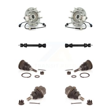 Front Bearing Upper Lower Ball Joint Link Kit For Chevrolet GMC Sierra 3500 Silverado RWD K7T-110648
