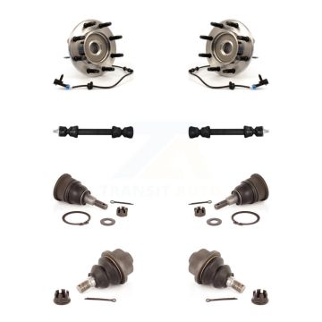 Front Bearing Upper Lower Ball Joint Link Kit For Chevrolet GMC Sierra 2500 HD Silverado K7T-110651