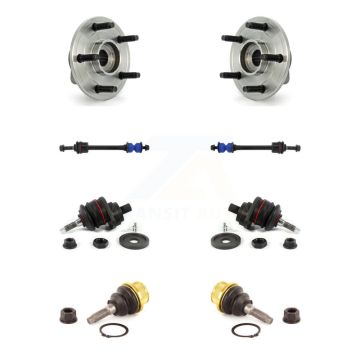 Front Hub Bearing Upper Lower Ball Joint Sway Bar Stabilizer Link Kit For Dodge Ram 1500 K7T-110674