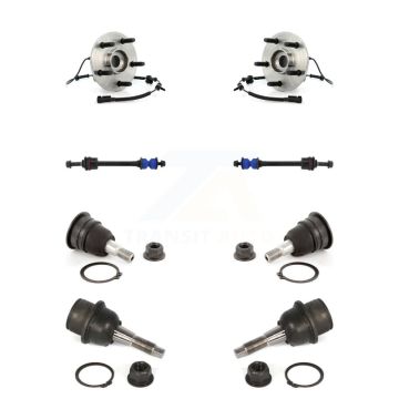 Front Hub Bearing Upper Lower Ball Joint Sway Bar Stabilizer Link Kit For Dodge Ram 1500 K7T-110677