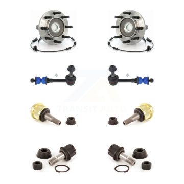 Front Hub Bearing Upper Lower Ball Joint Sway Bar Stabilizer Link Kit For Dodge Ram 3500 K7T-110685