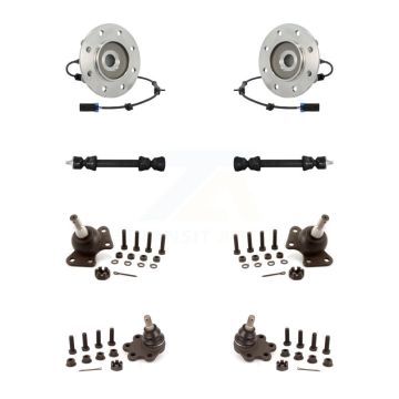 Front Hub Bearing Upper Lower Ball Joint Link Kit For K3500 Chevrolet GMC K2500 Suburban K7T-110689