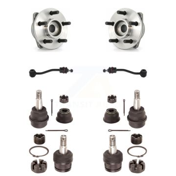 Front Bearing Upper Lower Ball Joint & Sway Bar Stabilizer Link Kit For Jeep Wrangler TJ K7T-110693