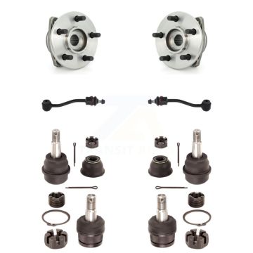 Front Bearing Upper Lower Ball Joint & Sway Bar Stabilizer Link Kit For Jeep Wrangler TJ K7T-110698