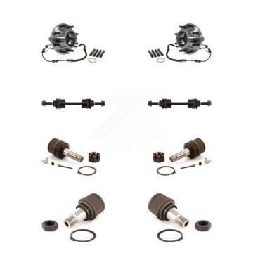 Front Hub Bearing Upper Lower Ball Joint Link Kit For 2011-2016 Ford F-350 Super Duty 4WD K7T-110708