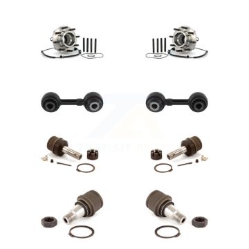 Front Hub Bearing Upper Lower Ball Joint And Link Kit For Ford F-350 Super Duty F-250 4WD K7T-110712