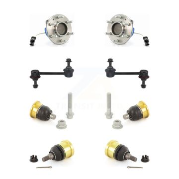 Front Hub Bearing Upper Lower Ball Joint & Sway Bar Link Kit For 2004-2007 Cadillac CTS V K7T-110716