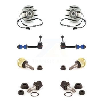Front Hub Bearing Upper Lower Ball Joint & Sway Bar Link Kit For Dodge Ram 3500 2500 4WD K7T-110721