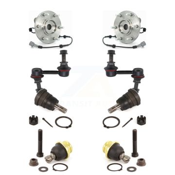 Front Hub Bearing Upper Lower Ball Joint & Link Kit For Nissan TITAN Armada INFINITI QX56 K7T-110722