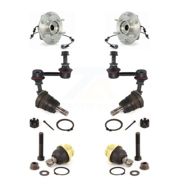 Front Hub Bearing Upper Lower Ball Joint & Link Kit For Nissan TITAN INFINITI QX56 Armada K7T-110724