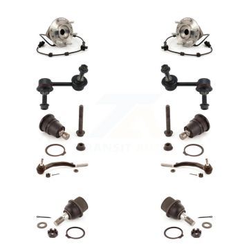 Front Bearing Upper Lower Ball Joint Outer Tie Rod & Link Kit (10Pc) For GMC Chevrolet XL K7T-110736
