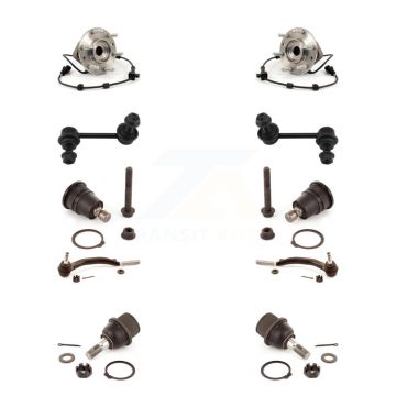 Front Bearing Upper Lower Ball Joint Outer Tie Rod & Link Kit (10Pc) For Chevrolet GMC XL K7T-110737