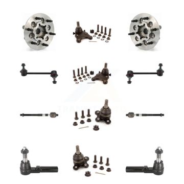 Front Bearing Upper Lower Ball Joint Outer Inner Tie Rod & Link Kit (12Pc) For Chevrolet K7T-110739