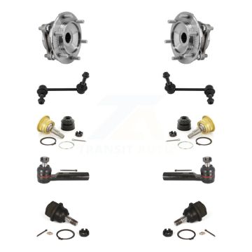Front Bearing Upper Lower Ball Joint Outer Tie Rod Link Kit (10Pc) For Toyota 4Runner FJ K7T-110746