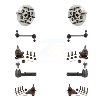 Front Bearing Upper Lower Ball Joint Outer Tie Rod Link Kit (10Pc) For Chevrolet Colorado K7T-110748