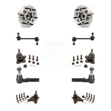 Front Bearing Upper Lower Ball Joint Outer Tie Rod Link Kit (10Pc) For Chevrolet Colorado K7T-110749