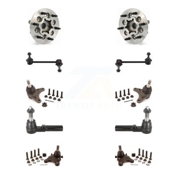 Front Hub Bearing Upper Lower Ball Joint Outer Tie Rod End Link Kit (10Pc) For GMC Canyon K7T-110750