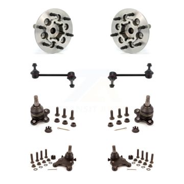Front Hub Bearing Upper Lower Ball Joint Link Kit (8Pc) For Chevrolet Colorado GMC Canyon K7T-110758