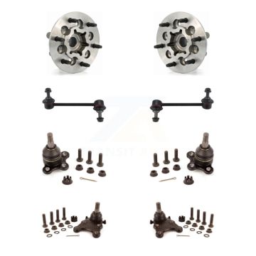 Front Hub Bearing Upper Lower Ball Joint Link Kit (8Pc) For Chevrolet Colorado GMC Canyon K7T-110759