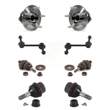 Front Bearing Upper Lower Ball Joint Link Kit (8Pc) For Jeep Grand Cherokee Dodge Durango K7T-110761