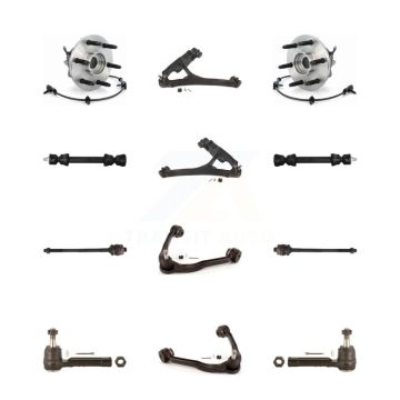Front Bearing Lower Upper Control Arm Outer Inner Tie Rod & Link Kit (12Pc) For Chevrolet K7T-110767