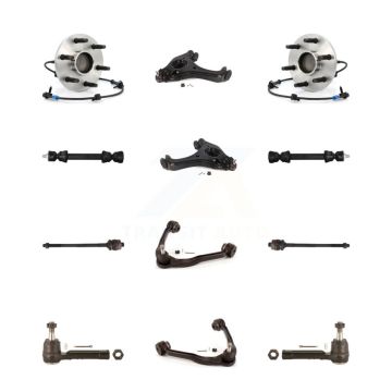 Front Bearing Lower Upper Arm Outer Inner Tie Rod Link Kit (12Pc) For Chevrolet GMC 1500 K7T-110770