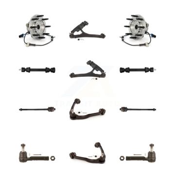 Front Bearing Lower Upper Control Arm Outer Inner Tie Rod & Link Kit (12Pc) For Chevrolet K7T-110772