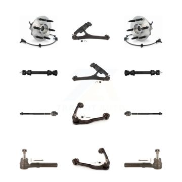 Front Bearing Lower Upper Control Arm Outer Inner Tie Rod & Link Kit (12Pc) For Chevrolet K7T-110780