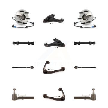 Front Bearing Lower Upper Control Arm Ball Joint Outer Inner Tie Rod Link Kit (12Pc) For K7T-110784
