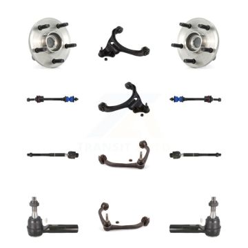Front Bearing Lower Upper Arm Outer Inner Tie Rod Link Kit (12Pc) For Dodge Dakota Raider K7T-110786