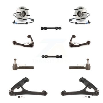 Front Bearing Lower Upper Arm Outer Tie Rod Link Kit (10Pc) For GMC Sierra 1500 Chevrolet K7T-110800