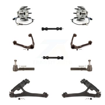 Front Bearing Lower Upper Control Arm Outer Tie Rod & Link Kit (10Pc) For Chevrolet 1500 K7T-110803