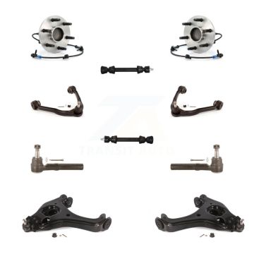 Front Bearing Lower Upper Control Arm Outer Tie Rod & Link Kit (10Pc) For Chevrolet 1500 K7T-110810