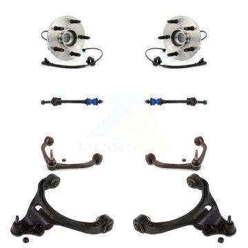 Front Hub Bearing Lower Upper Control Arm Link Kit (8Pc) For Dakota Dodge Ram Mitsubishi K7T-110817