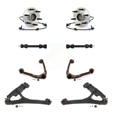 Front Bearing Lower Upper Control Arm Link Kit (8Pc) For Chevrolet GMC Sierra 1500 Yukon K7T-110825