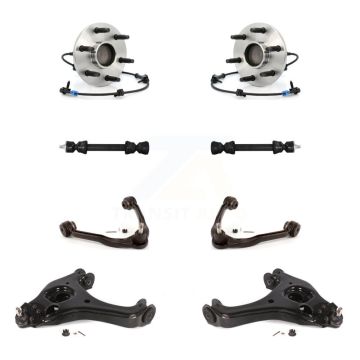 Front Hub Bearing Lower Upper Control Arm Link Kit (8Pc) For Chevrolet Silverado 1500 GMC K7T-110830