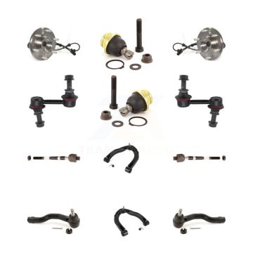 Front Upper Control Arm Lower Ball Joint Outer Inner Tie Rod & Link Kit (12Pc) For Nissan K7T-110845