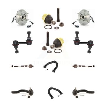 Front Hub Upper Arm Lower Ball Joint Outer Inner Tie Rod Link Kit (12Pc) For Nissan TITAN K7T-110846