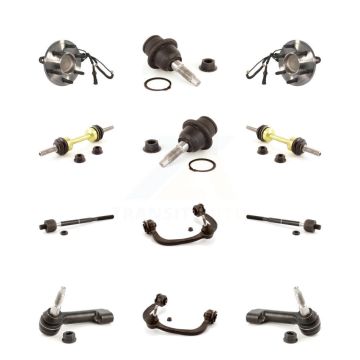 Front Upper Control Arm Lower Ball Joint Outer Inner Tie Rod Link Kit (12Pc) For Ford RWD K7T-110858