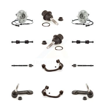 Front Hub Upper Control Arm Lower Ball Joint Outer Inner Tie Rod Link Kit (12Pc) For Ford K7T-110859