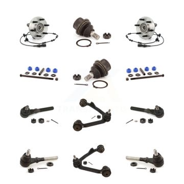 Front Upper Arm Lower Ball Joint Outer Inner Tie Rod Link Kit (12Pc) For Ford Expedition K7T-110860