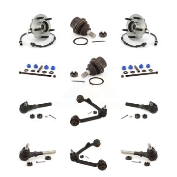 Front Hub Upper Arm Lower Ball Joint Outer Inner Tie Rod & Link Kit (12Pc) For Ford F-150 K7T-110866