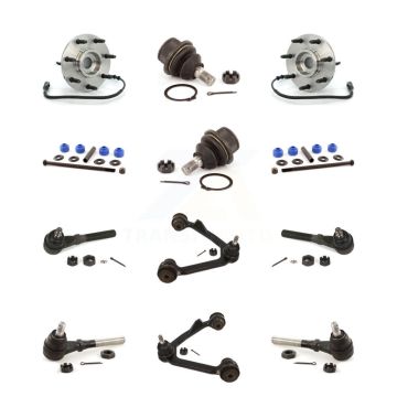 Front Hub Upper Arm Lower Ball Joint Outer Inner Tie Rod & Link Kit (12Pc) For Ford F-150 K7T-110868