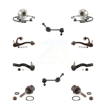Front Bearing Upper Arm Lower Ball Joint Outer Tie Rod Link Kit (10Pc) For Ford Crown Car K7T-110869