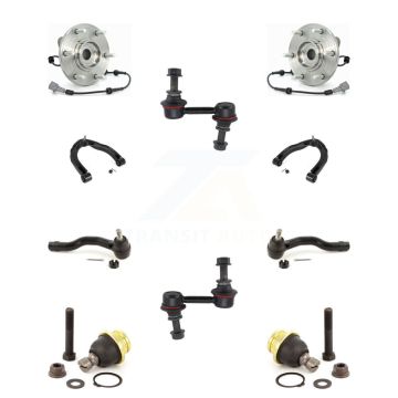 Front Bearing Upper Control Arm Lower Ball Joint Outer Tie Rod Link Kit (10Pc) For Nissan K7T-110870