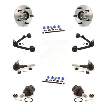 Front Hub Bearing Upper Arm Lower Ball Joint Outer Tie Rod Link Kit (10Pc) For Ford F-150 K7T-110876