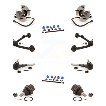 Front Hub Bearing Upper Arm Lower Ball Joint Outer Tie Rod Link Kit (10Pc) For Ford F-150 K7T-110877