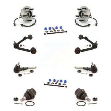 Front Hub Bearing Upper Arm Lower Ball Joint Outer Tie Rod Link Kit (10Pc) For Ford F-150 K7T-110881