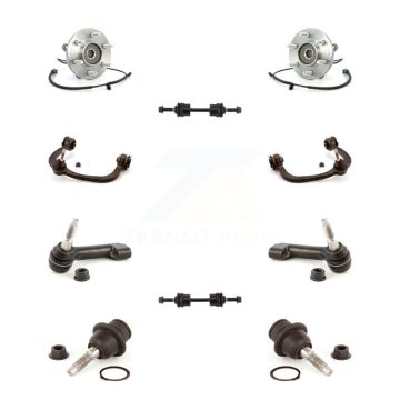 Front Bearing Upper Control Arm Lower Ball Joint Outer Tie Rod & Link Kit (10Pc) For Ford K7T-110884
