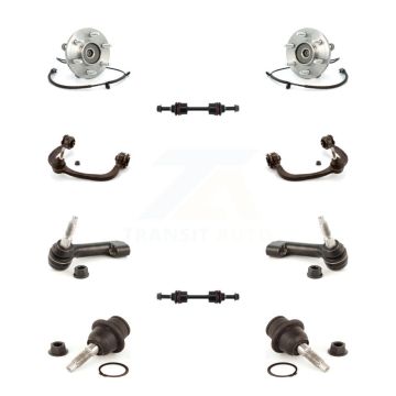 Front Hub Bearing Upper Control Arm Lower Ball Joint Outer Tie Rod & Link Kit (10Pc) For K7T-110887
